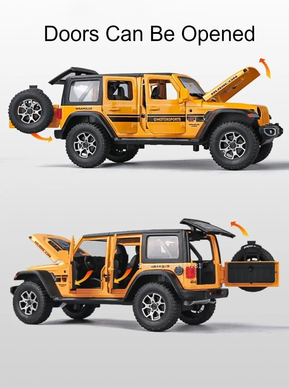 1:22 Wrangler Rubicon Suzuki Hustler Legierung Spielzeug Diecast Modell Auto Türen Geöffnet Sound Licht Zurückziehen Fahrzeug Freund Geburtstag Geschenk – Detail 5