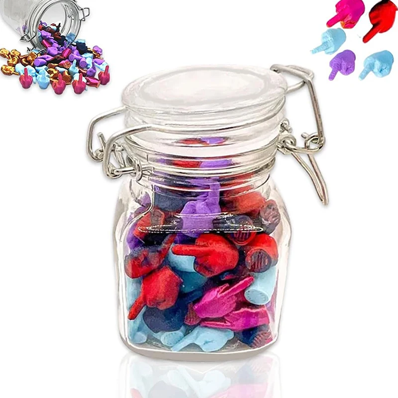 Jar Of Middle Fingers To Give Funny Middle Finger Jar Gag Gift Birthday Holiday Halloween Decorations Christmas Funny Gift