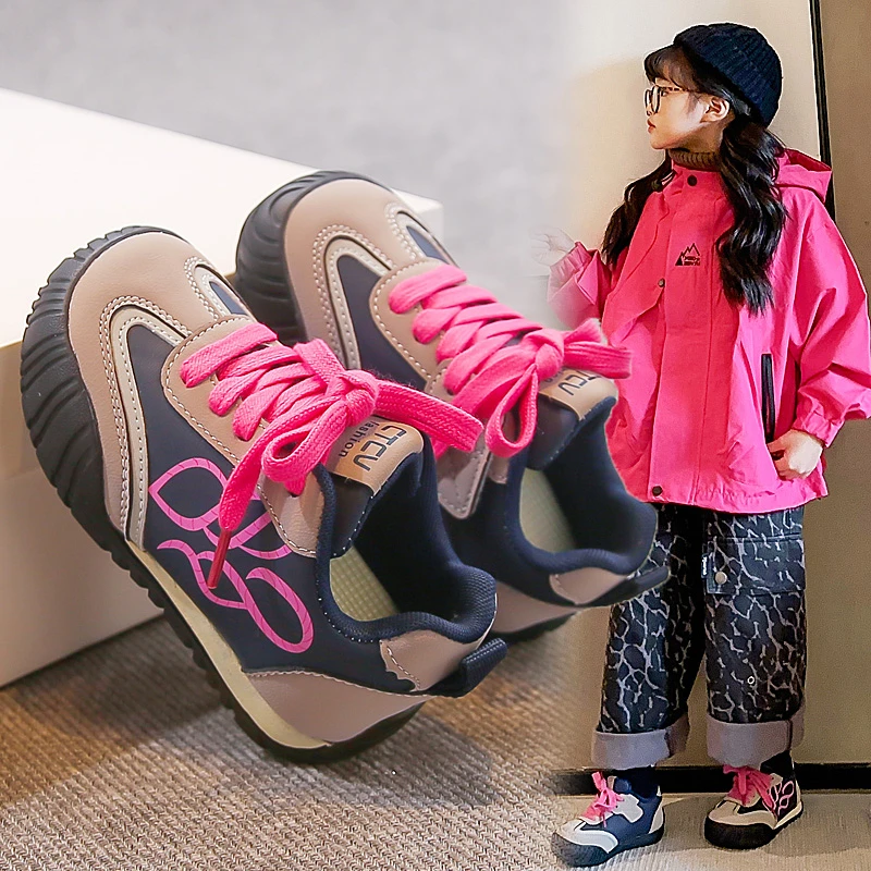 

2025 Winter Kids Casual Versatile Shoes Soft Bottom Children Sports Shoes Fashion New Boys Girls Tennis Shoes Suede Warm