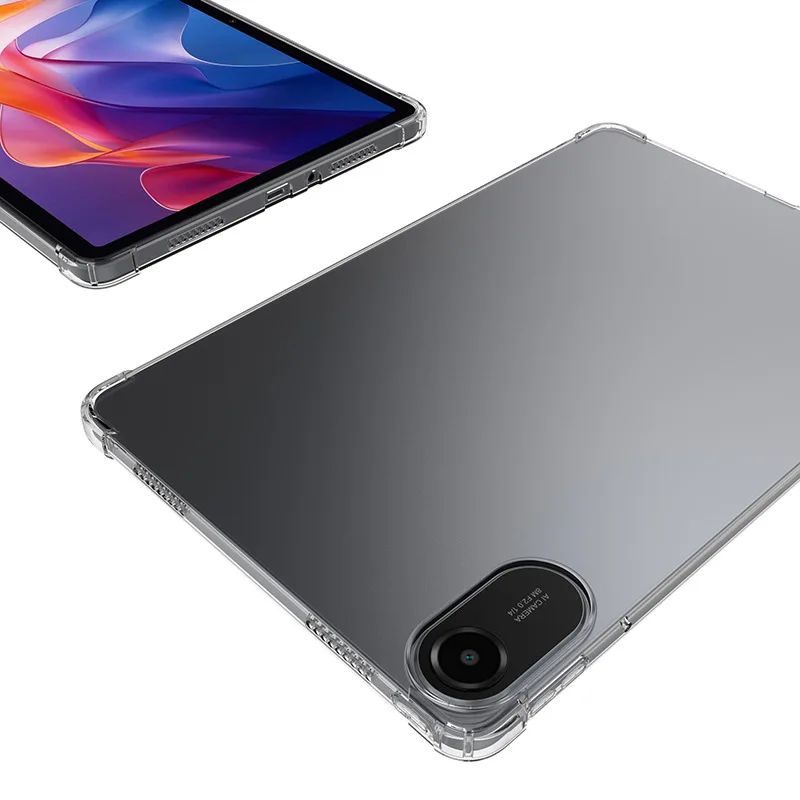1x غطاء من البولي يوريثان الحراري الناعم المقاوم للصدمات لـ Redmi Pad 2 Pad2 11 ''2025 اللوحي حافظة واقية من الجلد الشفاف
