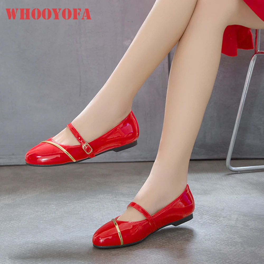 

Весенние новые милые красные черные женские туфли телесного цвета на плоской подошве, повседневная женская обувь с круглым носком, большие маленькие размеры 11, 31 43 47 50 52