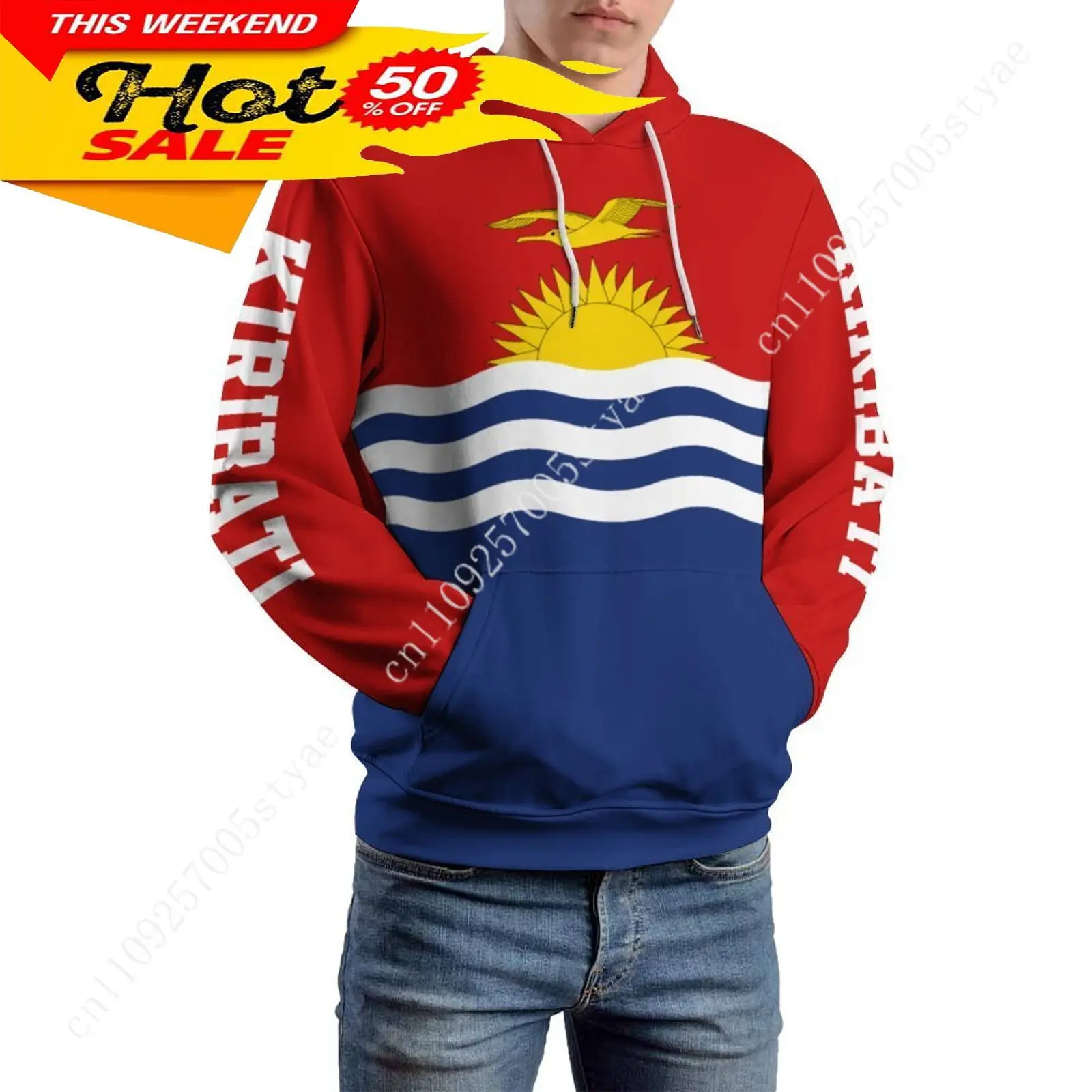 

Kiribati Flag Hoodies men woman warm Pullover Hooded Cool Hoodie Fashion Sweatshirt Casual Tops clothing With Pockets