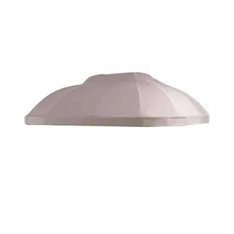 Oval Dome Gazebo Replacement  Top Cover - 350D Polyester in Beige with UV Protection and Water Resi for Outdoor Use