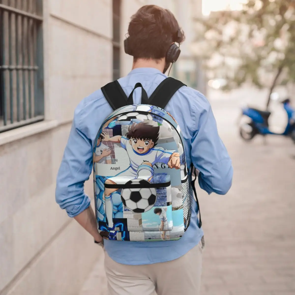 Ozora Oliver Atom Capitan Tsubasa Backpack Boys Girls BookBag Kids School Bag Laptop Shoulder Bags for Men Women