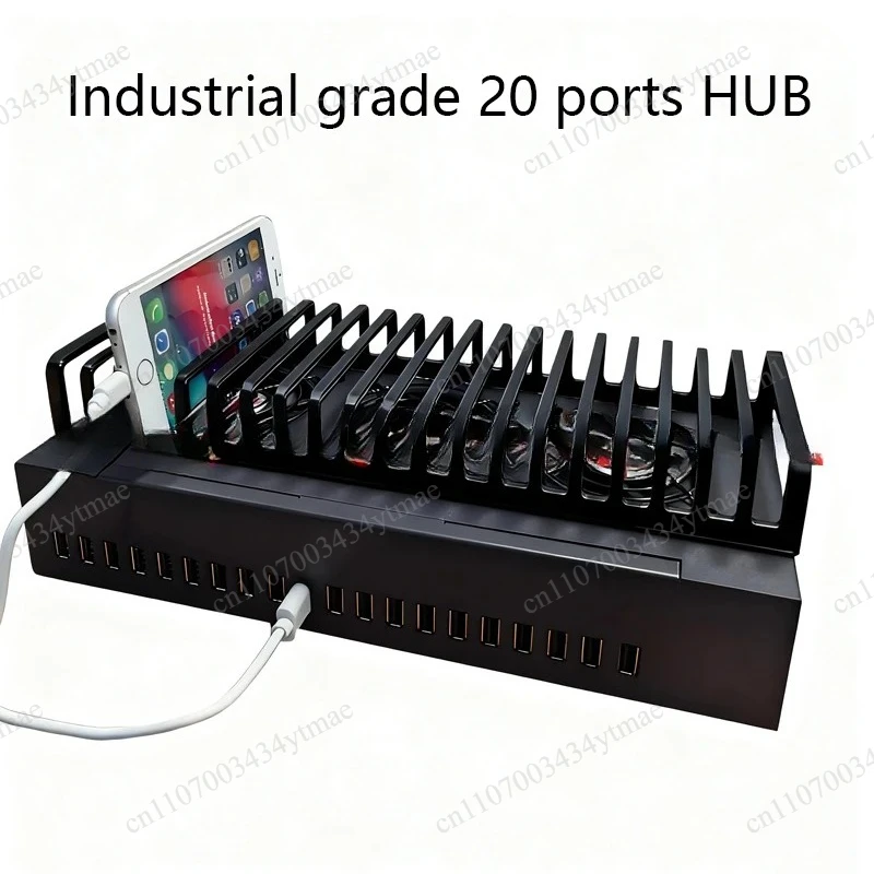20 Ports USB Charging Hub Chassis Multi Device Fast Charger Station for Mobile Phones
