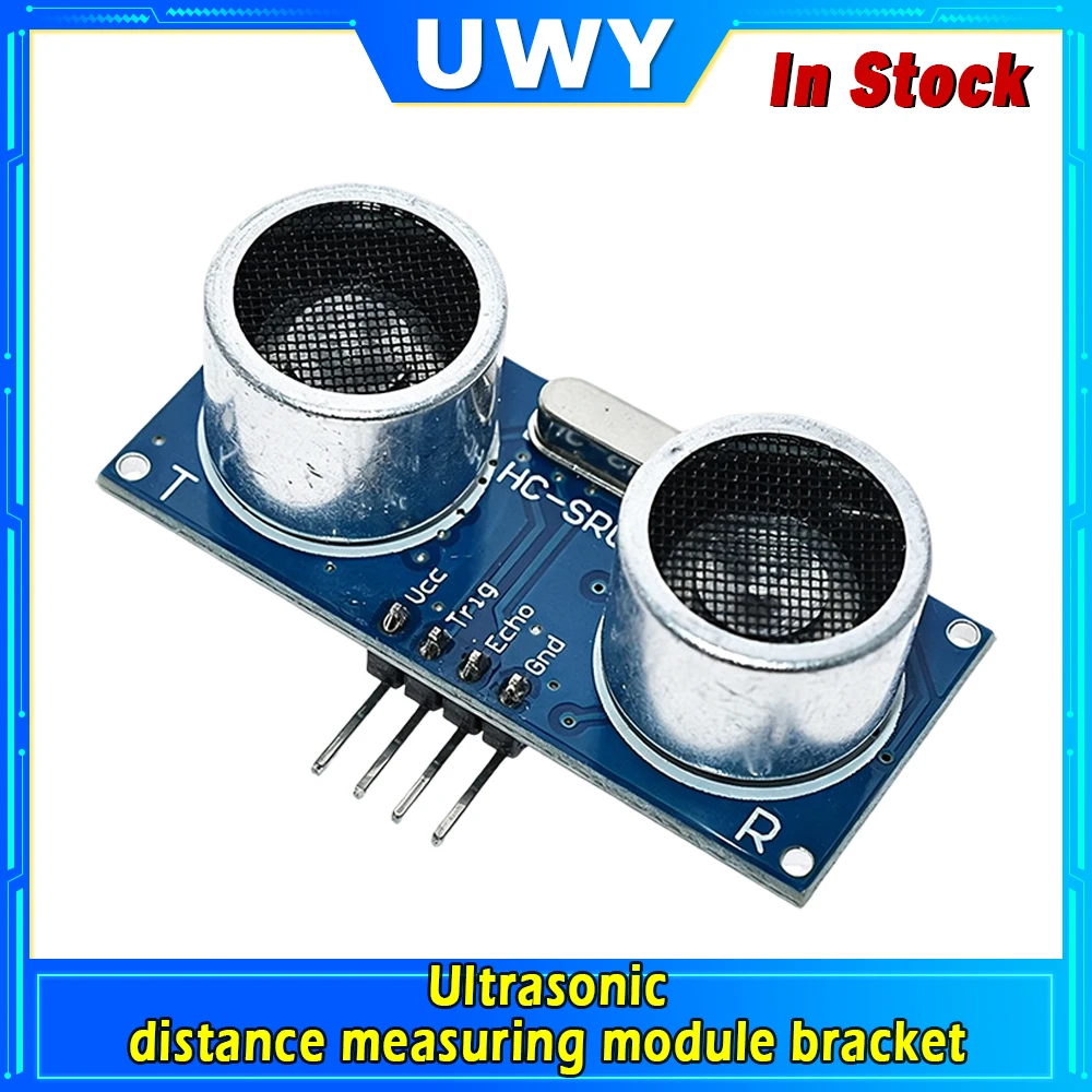 HC-SR04 Ultrasonic Distance Measuring Sensor Module Multi-color Mount Bracket Display Serial Ultrasonic Probe Complete Kit