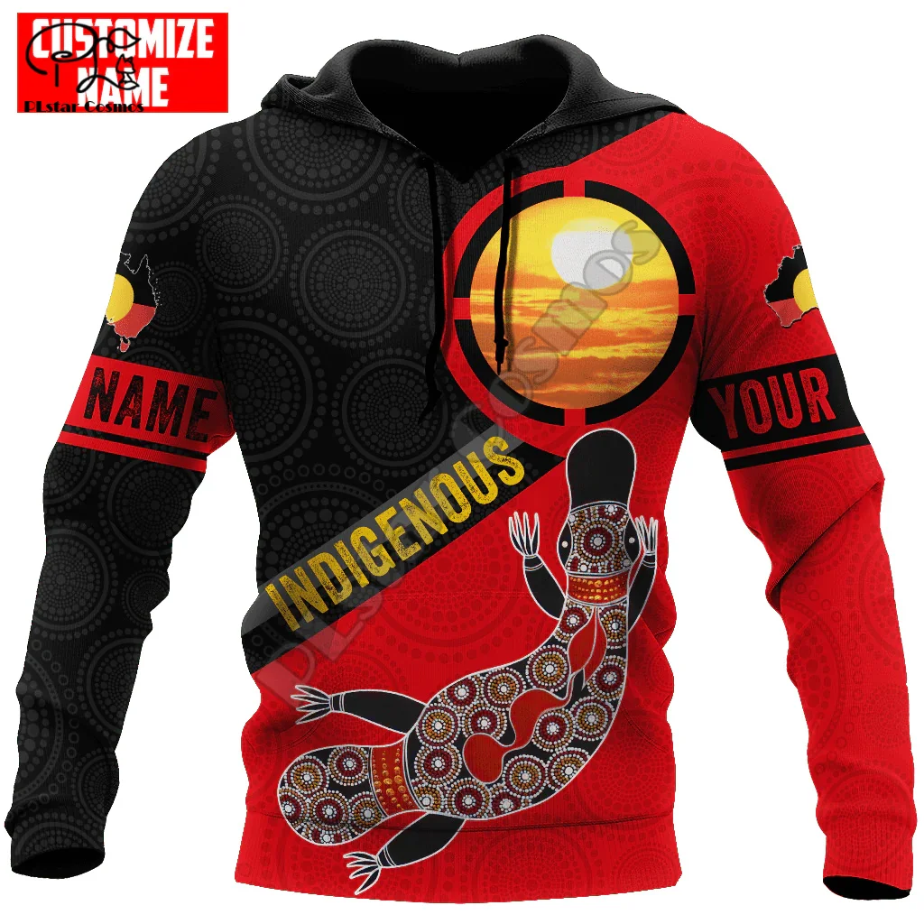 

NewFashion Custom Name Indigenous Australia Aboriginal Retro Tattoo Vintage Harajuku 3DPrint Streetwear Casual Jacket Hoodies X3