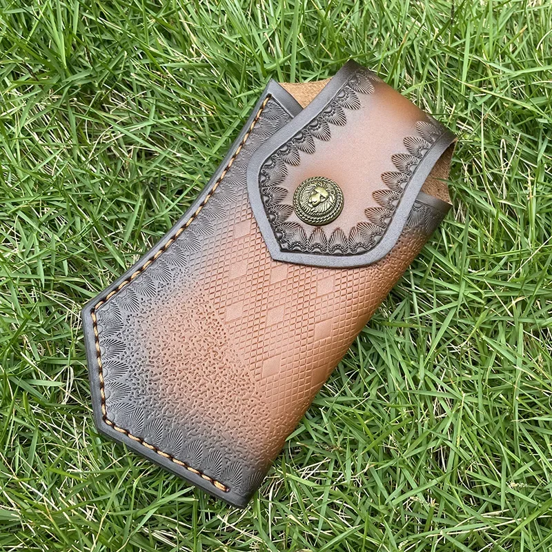 17 cm Büyük Boy PU Deri Katlanır Bıçak Bıçak Deri Kılıf Kamp Taşınabilir Bıçak Kol Kın çakı Aksesuarları