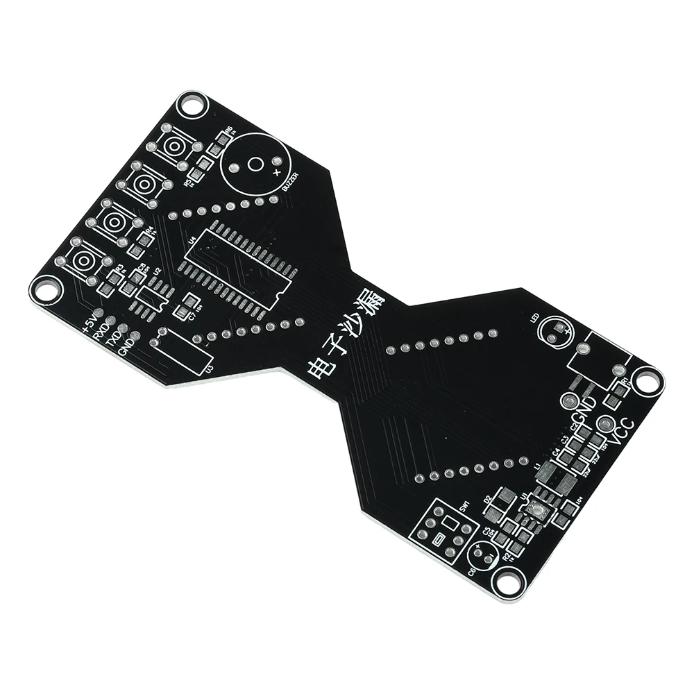 DC 5V LED Dot Matrix Electronic Hourglass DIY Kit Gravity-Sensing Timer Soldering Practice Electronics DIY Components Micro USB