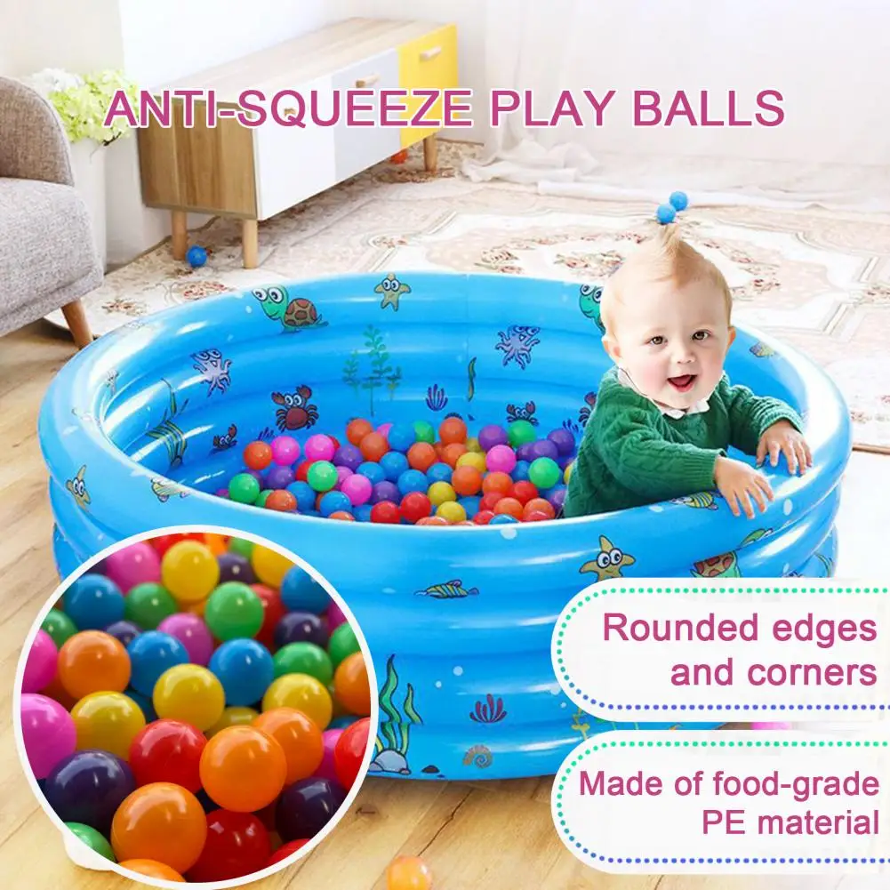 

100Pcs Ocean Ball Pit Balls for Toddlers Thicken Pit Balls Set Colorful Developmental Toy Balls Crush Proof Bpa Free Ocean Ball