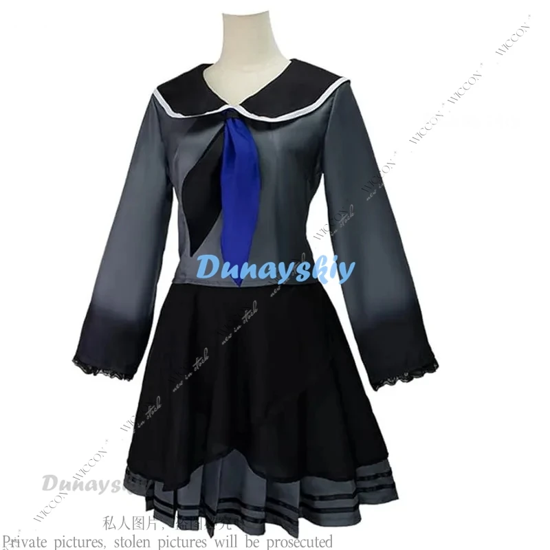 Asahina Mafuyu Cosplay disfraz peluca Anime proyecto Sekai colorido escenario Cosplay uniforme de fiesta de Halloween para mujeres niñas