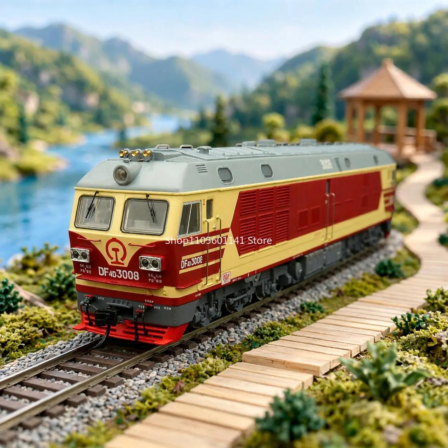 MTC HO Train Model DF4 Metal Diesel Locomotive Three Models Are Optional Sand Table Display Collection Train Model  Adult Toys