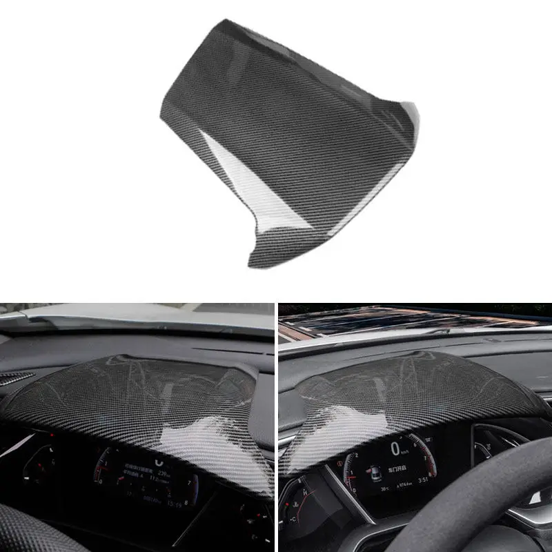 

Для Honda Civic 10-го поколения FK7 FK8 2016-2019, автомобильные аксессуары, панель приборной панели, рулевое колесо, накладка на приборную панель, ABS, углеродное волокно