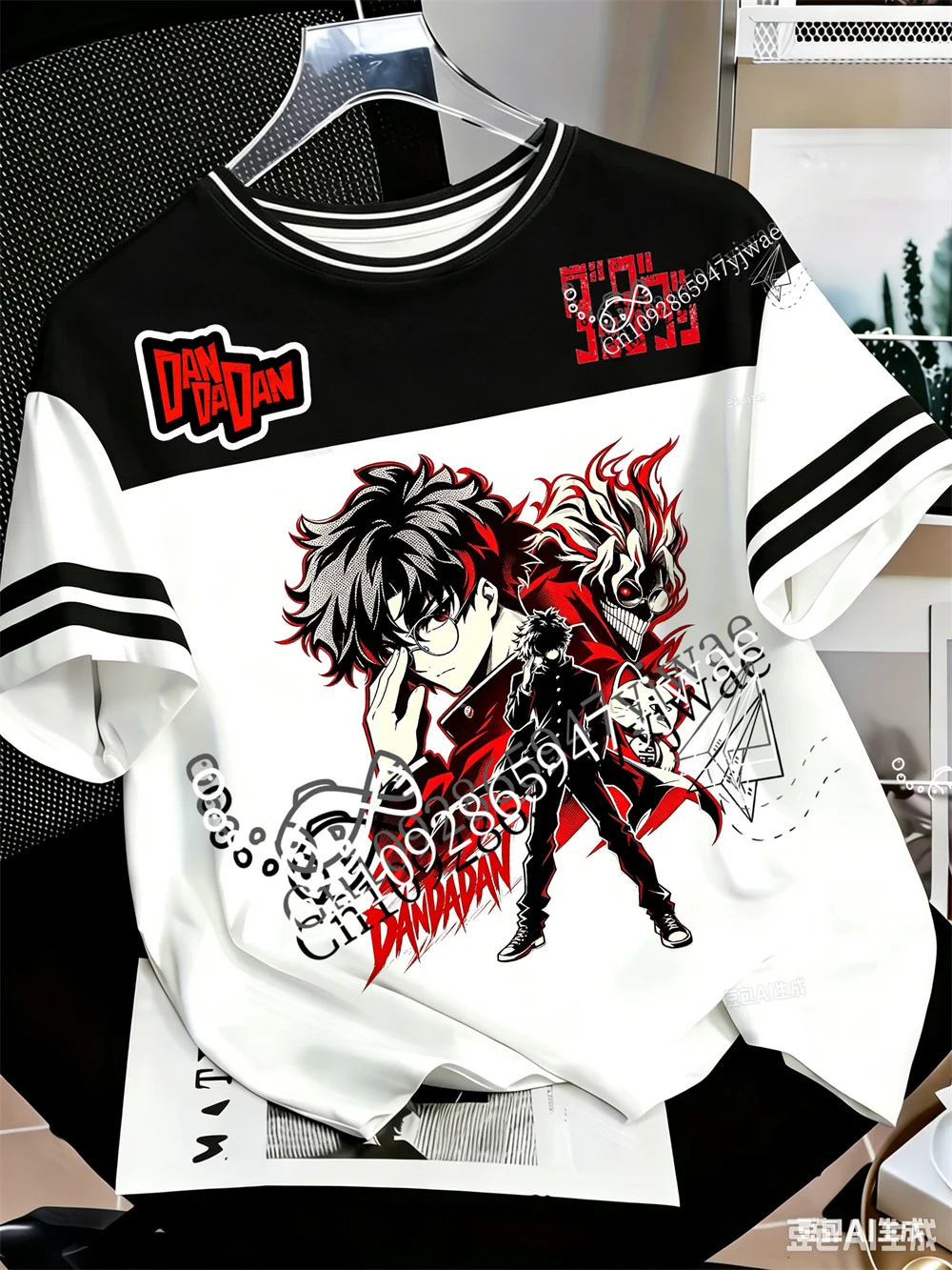 Dandadan Turbo Granny Takakura Ken Ayase Momo 3D-gedrucktes Kurzarm-Anime-Fan-T-Shirt Y2k Streetwear Sommer Erwachsenen- und Kinder-T-Shirt – Detail 4