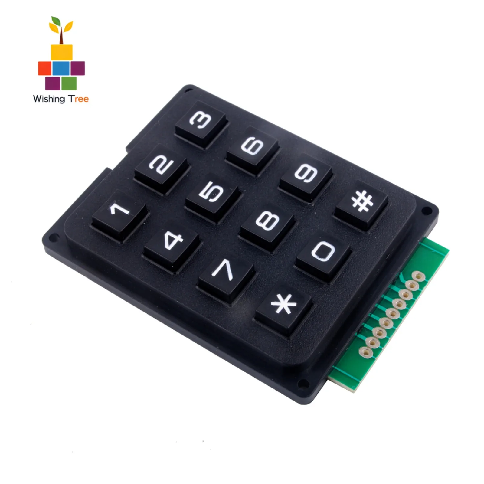 4x4 Matrix Membrane Keypad 16 Keys for Arduino/ESP32 Plug-and-Play Design