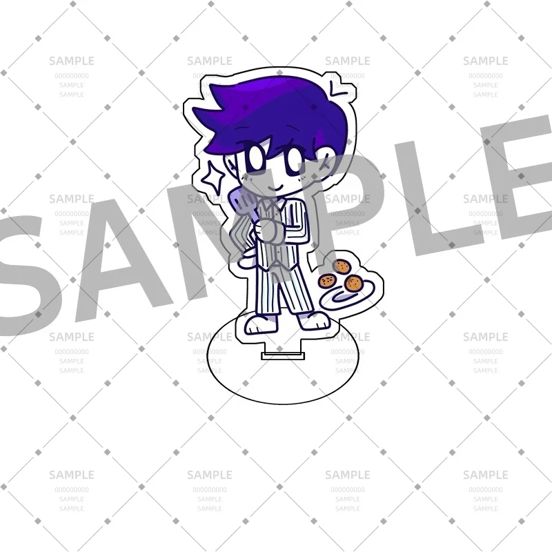 Hot topic OMORI Horror Game New style Acrylic Stand Figure Keychain10Cm Desktop Decor Kel/Basil/OMORI Gift Decorative Exhibition