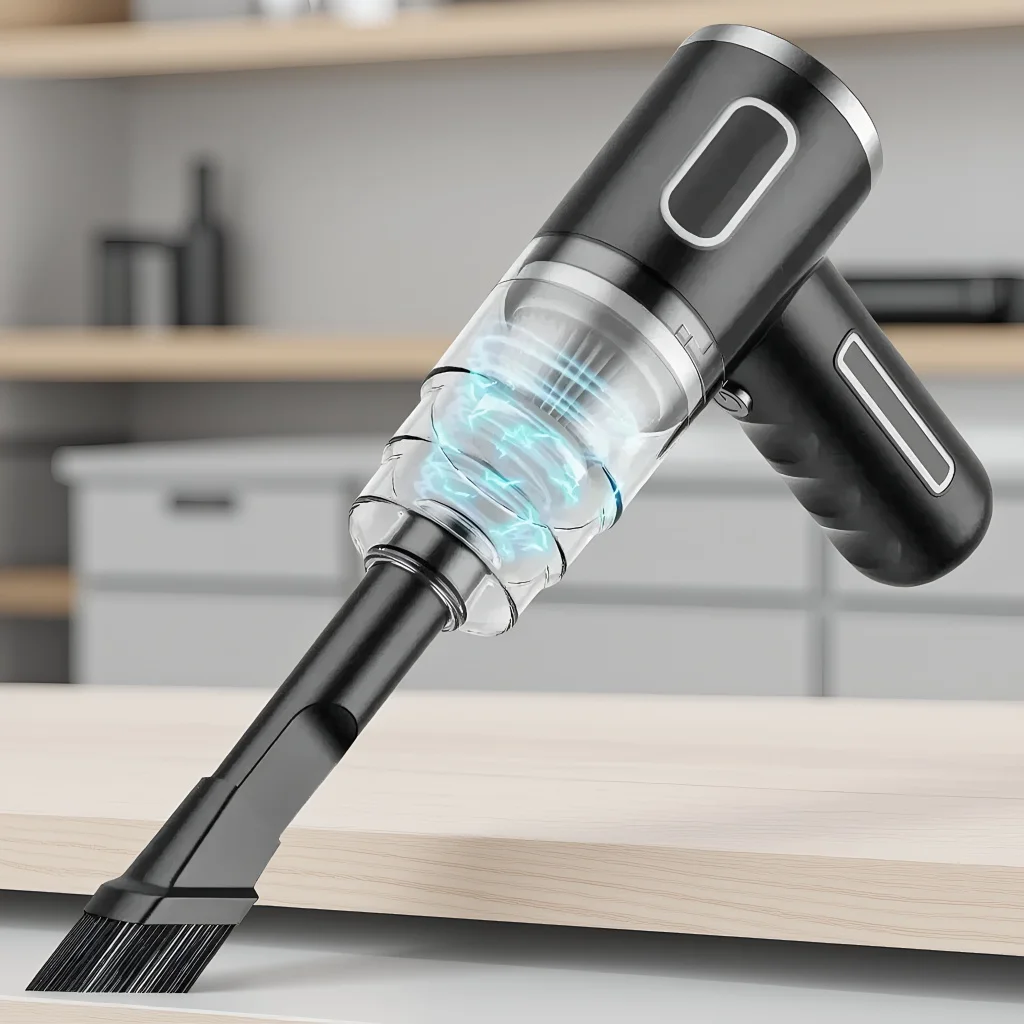 

Беспроводной портативный автомобильный пылесос с высокой мощностью всасывания, мини-пылесборник для дома, компактный пылесос-воздуходувка