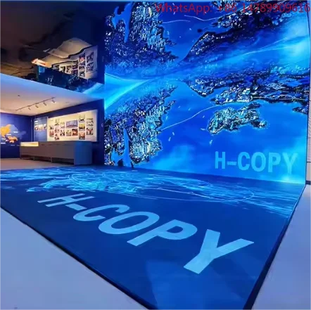 Human-Screen InteractionFloor Standing Led Display Screen Panels Interactive Or Non-interactive Customizable Size Showroom Led
