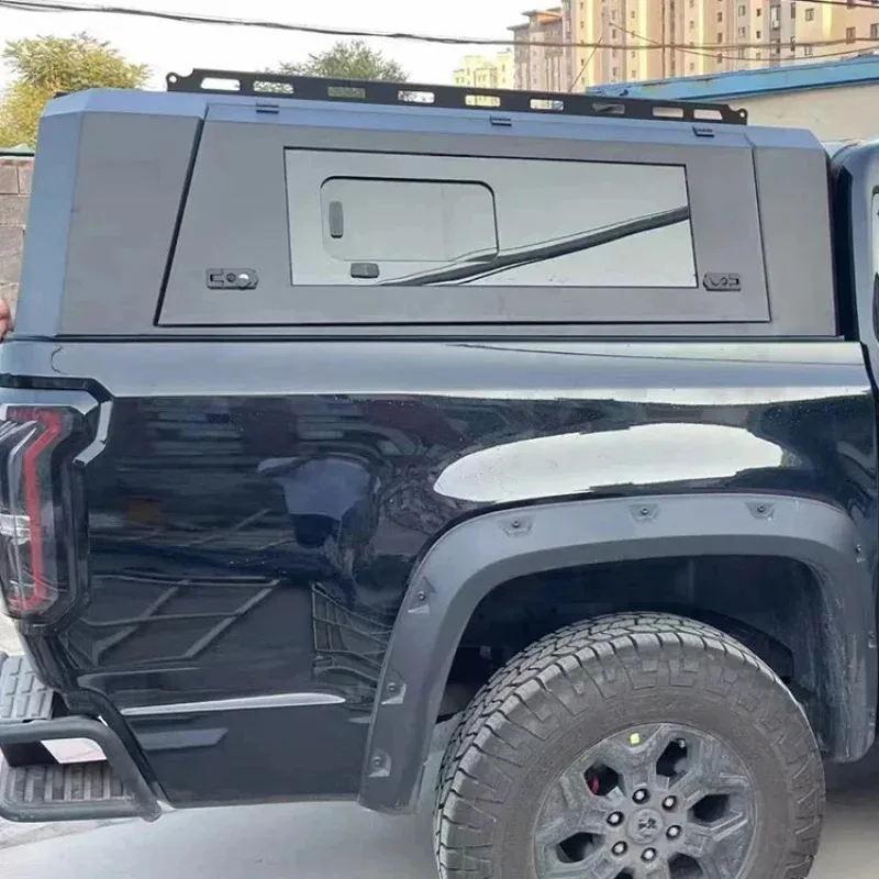 Factory High Quality Waterproof  Dustproof Anti Theft Three Door Open Aluminum Alloy Pickup Canopy view 3