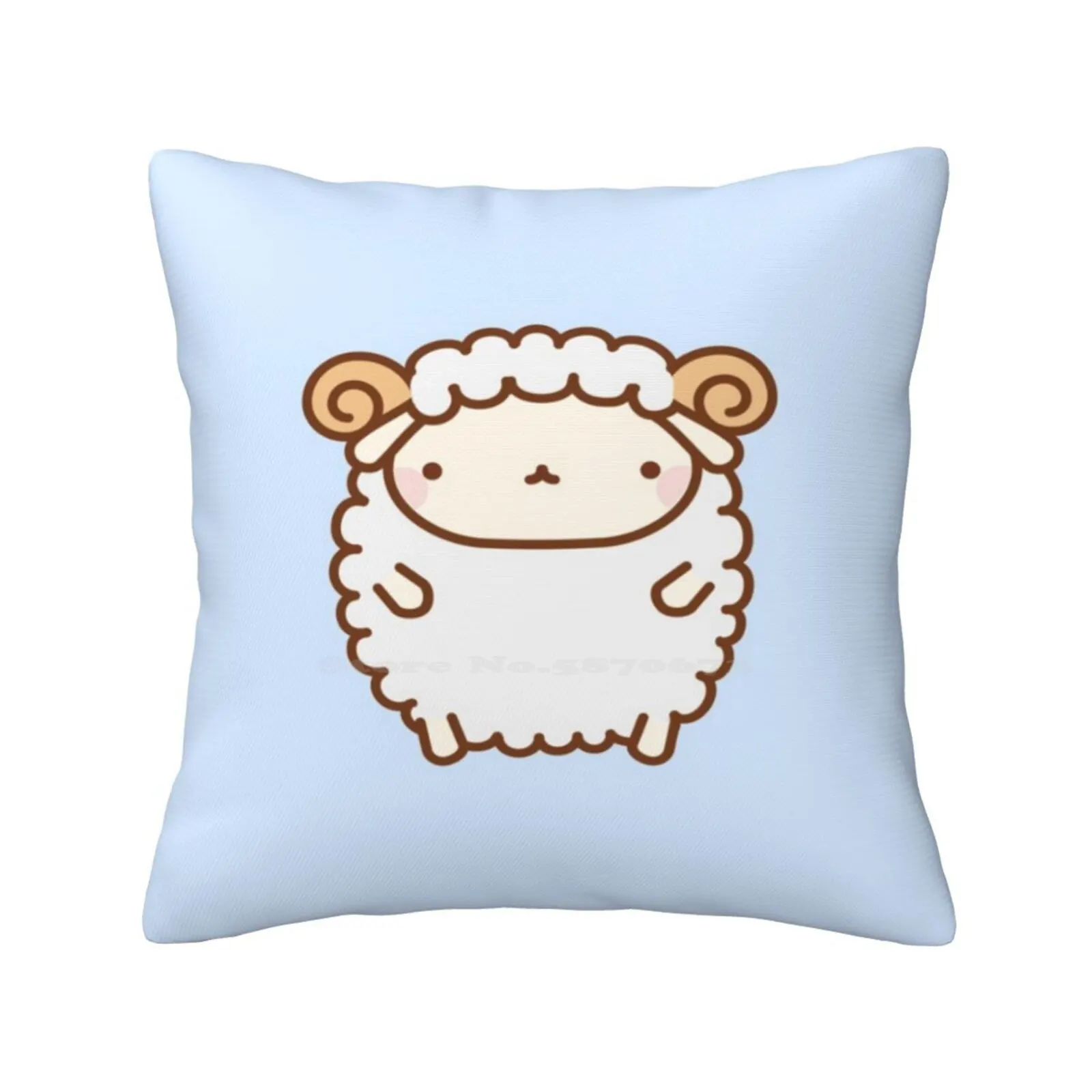 Cute Sheep Pillows Case Bedroom Home Decoration Cute Sheep Animal Ram Goat Kids Children Mom Parents Boys Girls Toddler Baby