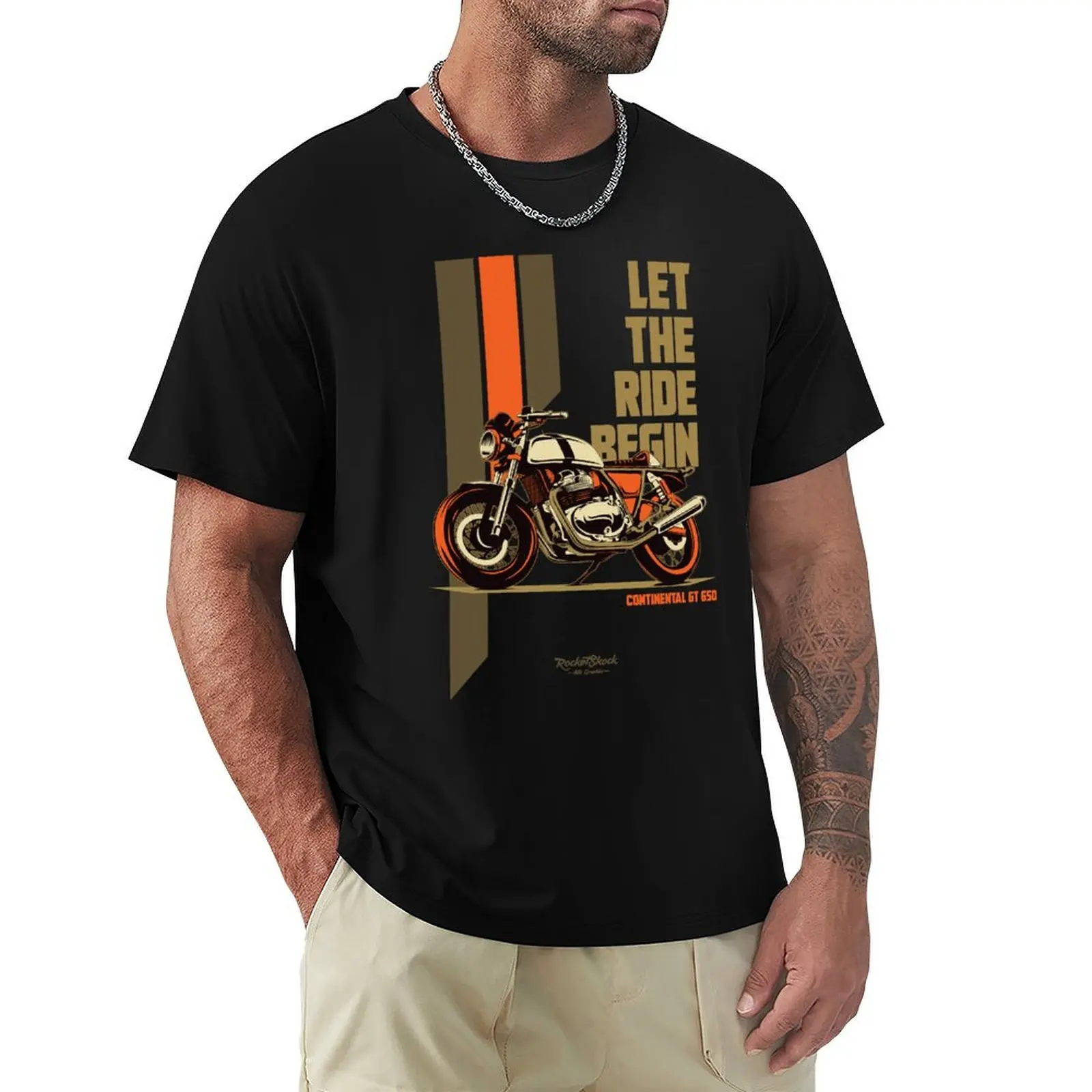 Continental gt 650 rider T-Shirt Short sleeve tee tops t shirts for men cotton