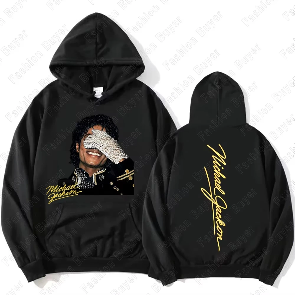 2026 Michael Jackson Dangerous World Tour 1992 Graphic Hoodie Men Oversized Cotton Hooded Sweatshirt Pop Fan Casual Tops