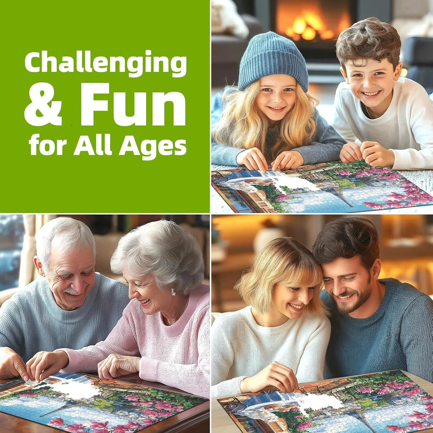 성인 파리 봄 차 고양이 지그 소 퍼즐 1000/500/300/120 조각 스트레스 릴리프 엔터테인먼트 장난감 퍼즐 크리스마스 선물