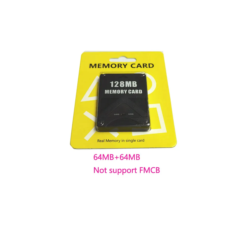 50pcs High quality Memory card for ps2 black memory card for playstion 2 128MB