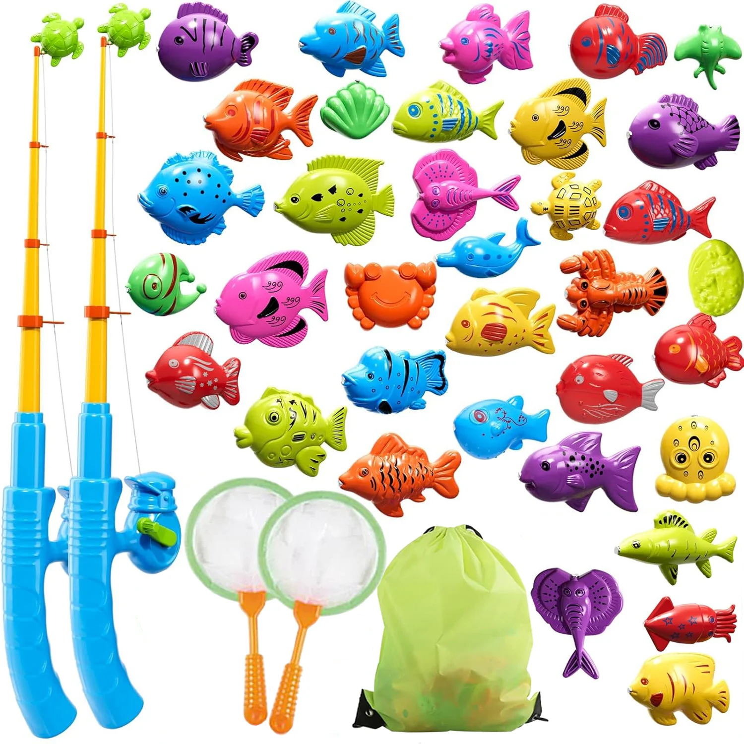 Children Bathtub Fishing Toy Swimming Bathing Pool Water Floating Fish Toy Parent-child Interactive Toys Game Children Toys new