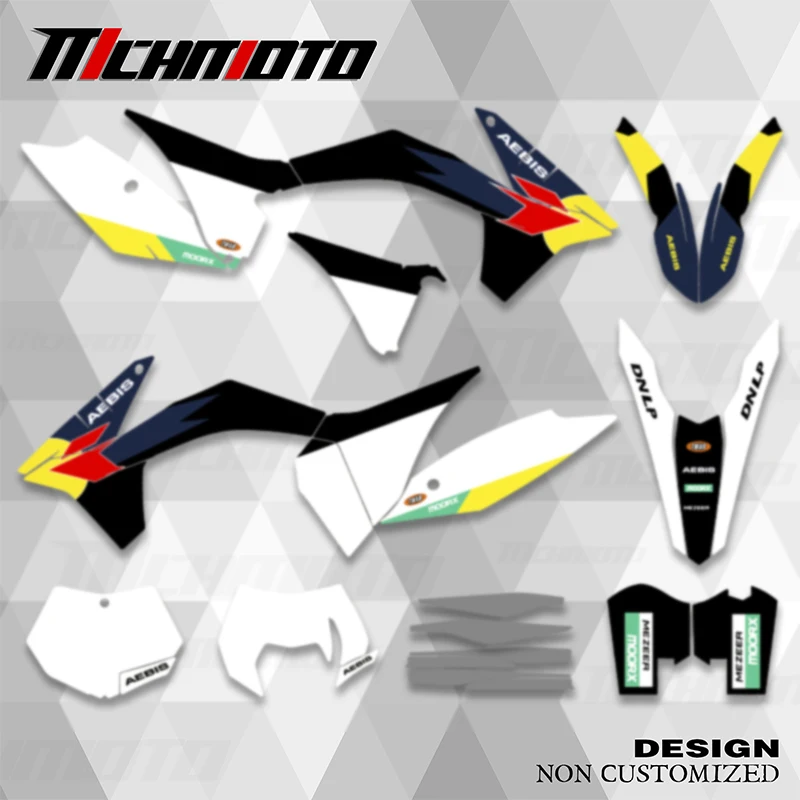 MCHMFG For KTM SX SX 125 250 300 350 450 2011 2012 EXC 2012 2013 Full Motorcycle Graphics Decals Stickers Kit Custom Number Name