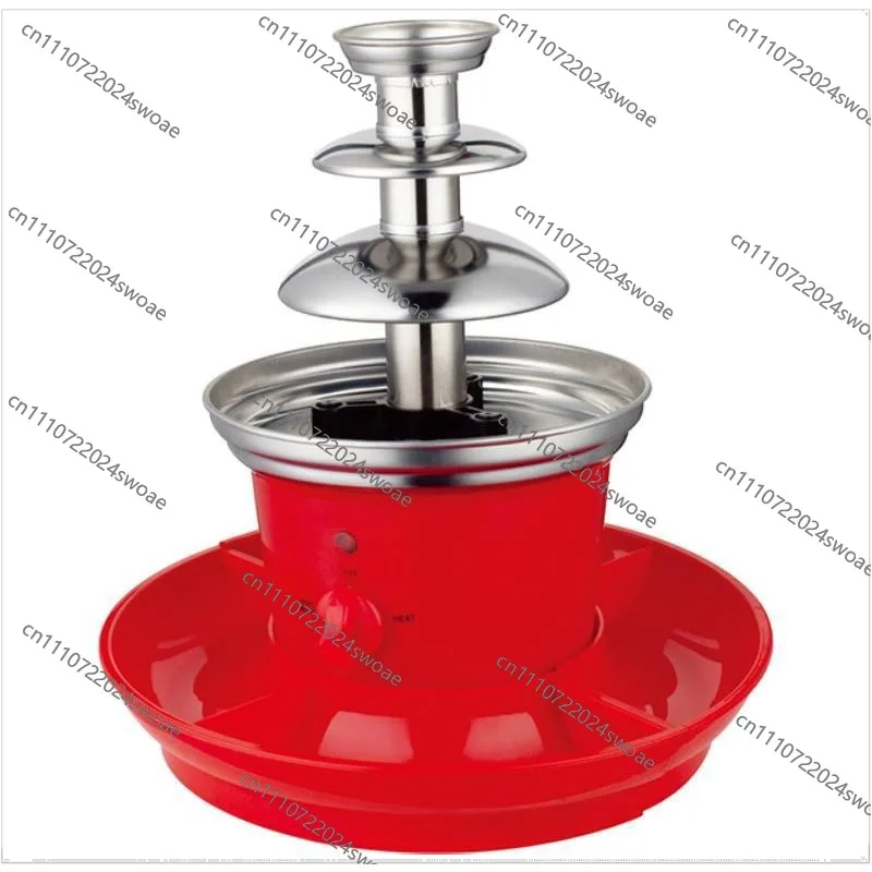 American plug European plug, chocolate blender with fruit plate, three-layer stainless steel fountain