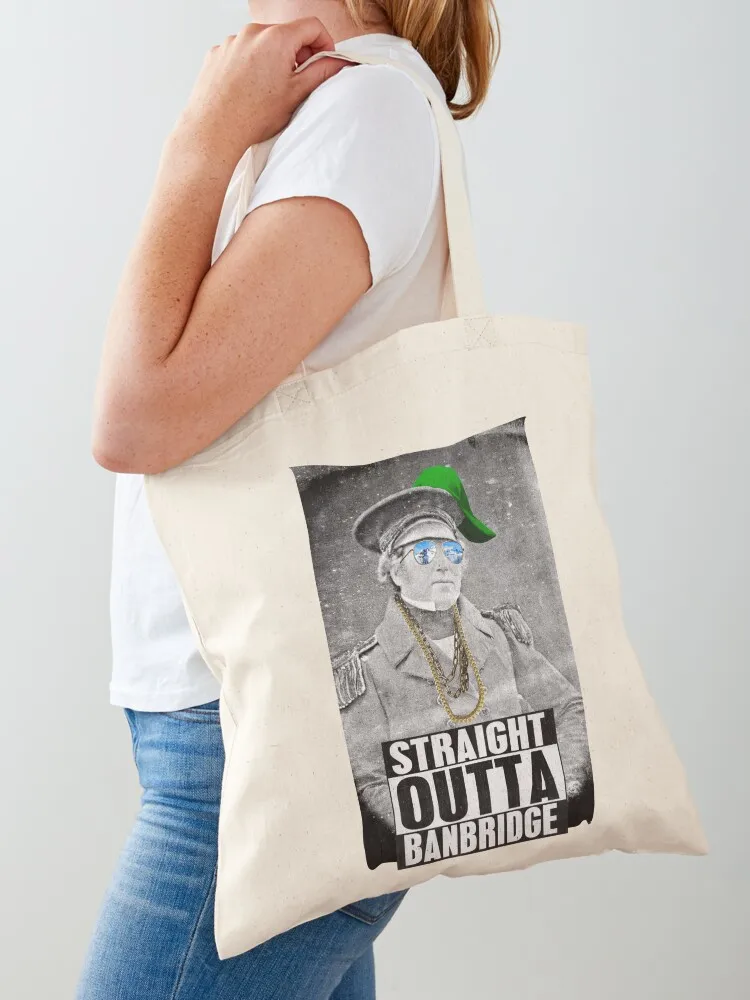Francis Crozier: Straight Outta Banbridge Tote Bag Lady bags Canvas shoulder bag reusable shopping bag