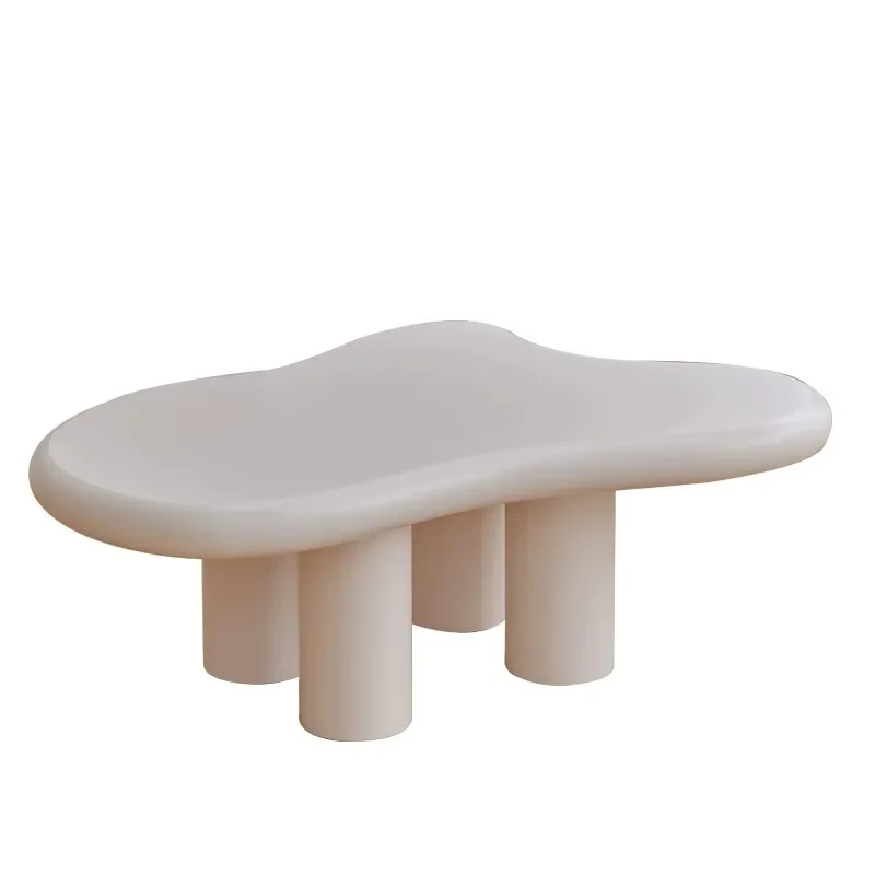 

Cream wind cloud coffee table, living room home Nordic simple modern small apartment special-shaped table