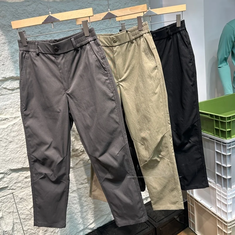 

Wear-Resistant 3D Tailored Loose Straight Leg Men's Casual Pants American Retro Sle High Street Workwear Polyester Fiber