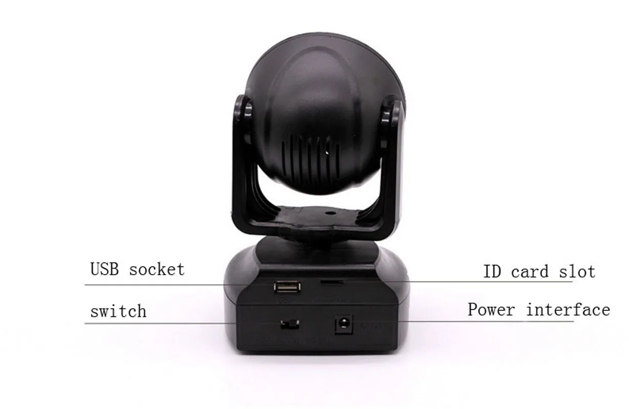 Imagem -05 - Mini Rgb Led Moving Head Stage Eeffect Laser Feixe de Luz de Futebol Strobe Projetor Laser para dj Disco