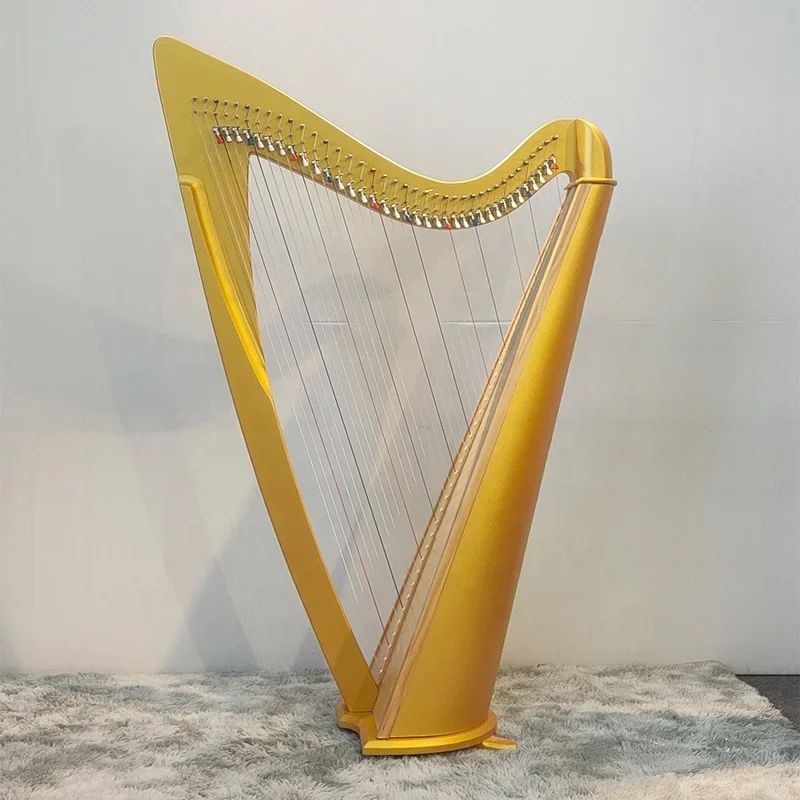 Professional stringed instrument 38 strings lever Irish harp musical instrument harp for students