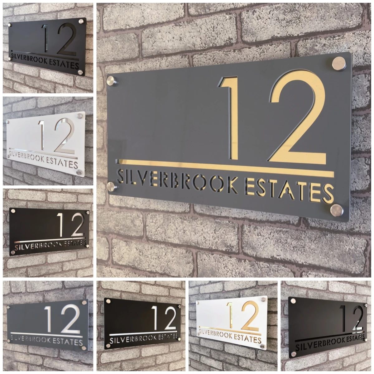 Waterproof Acrylic House Number Sign for Wall Decor  Stylish, Durable, Sun-Resistant, Perfect for Indoor/Outdoor Address Display