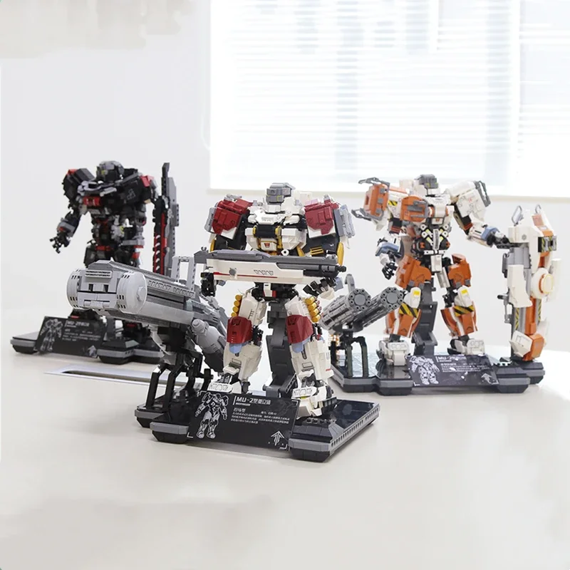 Decool 11001 11002 11003 MOC Robot Model Hand-Run Mech Assembly Building Block Brick Toys For Children Christmas Gifts