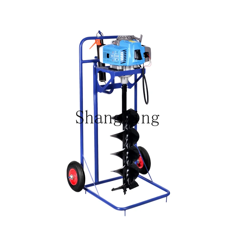 HJ High Power Agricultural Fertilization Orchard Planting Piling Planting Tree Ground Drilling Hole Drilling Drilling Machine