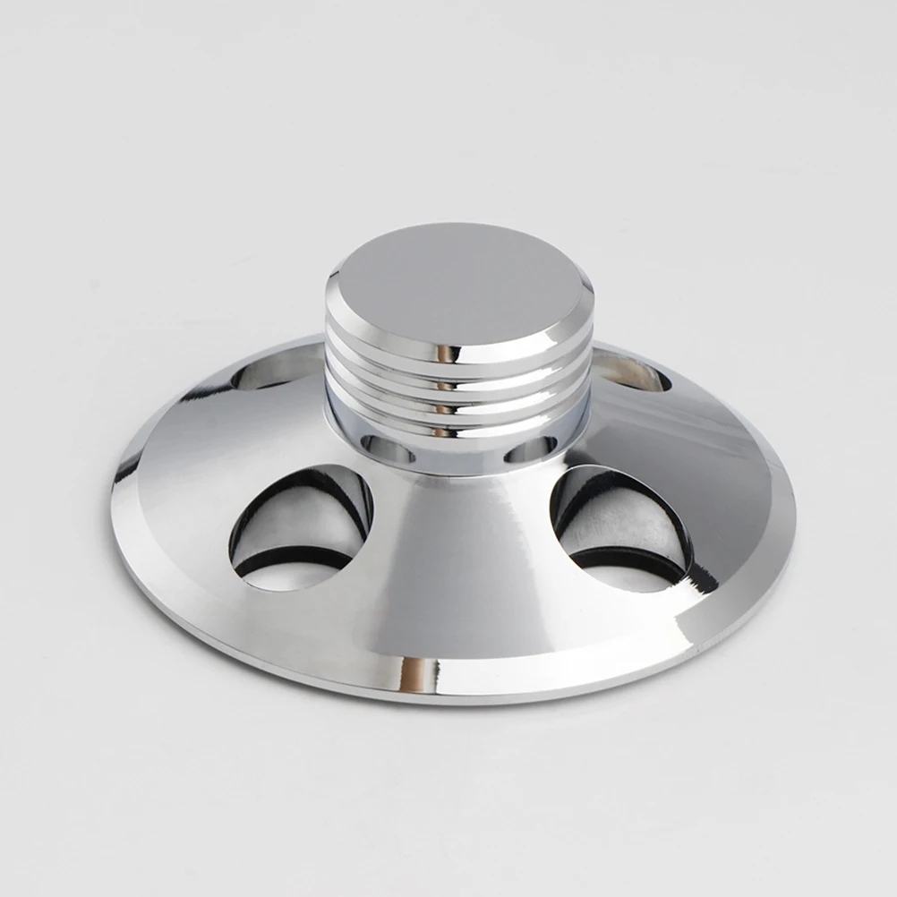 

Aluminum Alloy Record Weight Stabilizer for Vinyl Discs Silver Balanced Anti Vibration Turntable Accessory Metal