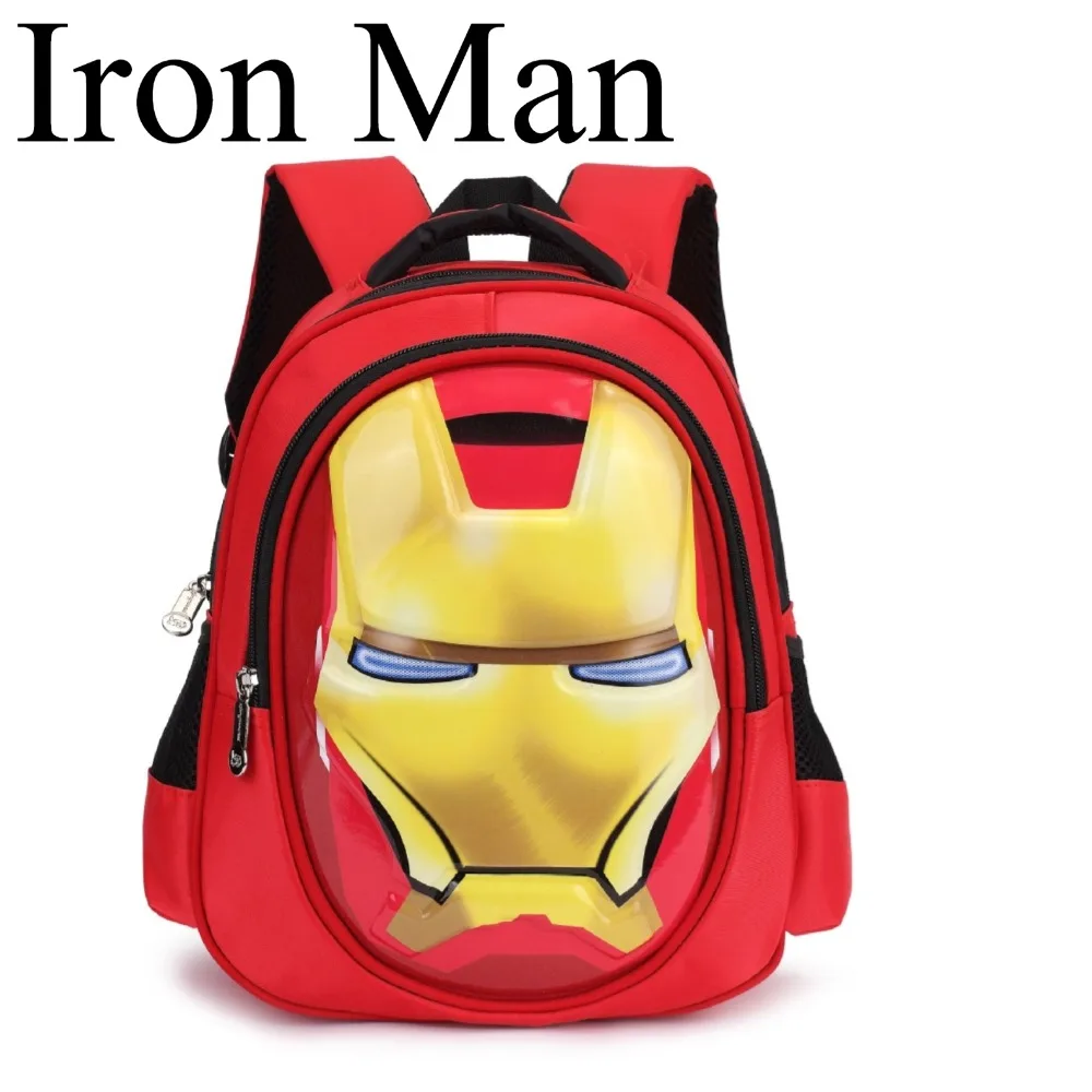 

Marvel Iron Man Kids Backpack Large Medium Small Sizes Cartoon 3D Cool Reduce Burden Lightweight School Backpacks Christmas Gift