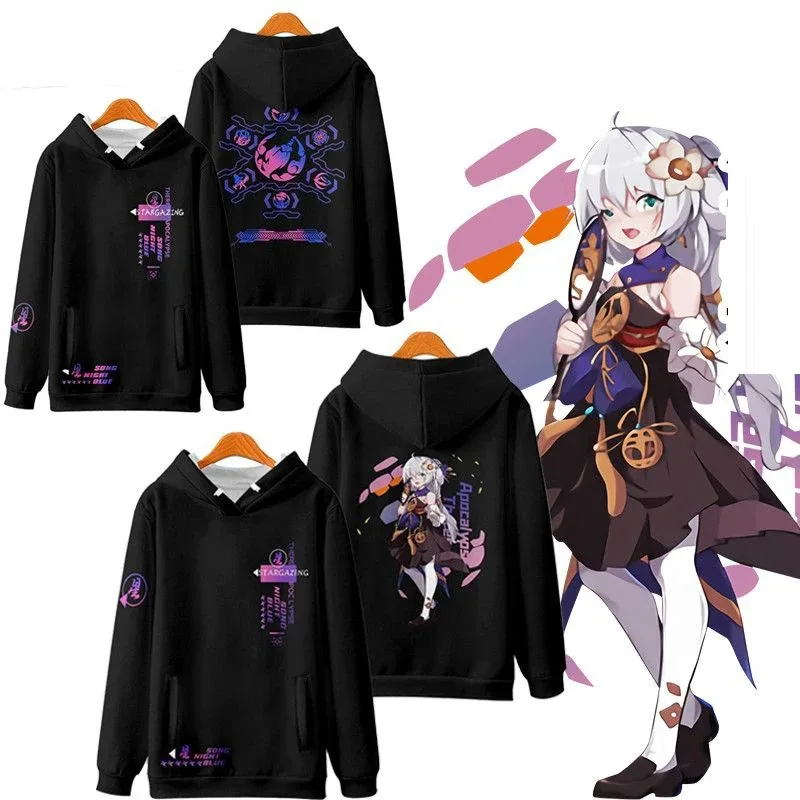 Anime Honkai Impact 3 Theresa Apocalypse Cosplay Hoodie Women Men Harajuku Sweatshirt Streetwear Hip Hop Pullover Hooded Jacket