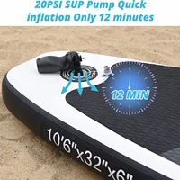 Bomba de inflado eléctrica de 20PSI para coche, bomba de inflado portátil inalámbrica para exteriores, inflador de aire para SUP, tabla de Paddle, barco