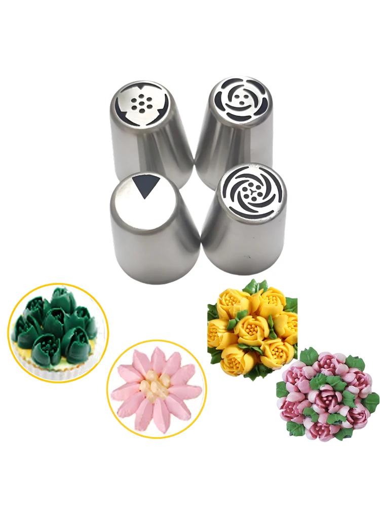 1PCS Russian Tulip Icing Rose Pastry Nozzles Cake Decorating Tools Icing Piping Nozzle Cream Cupcake Tip Baking Accessories