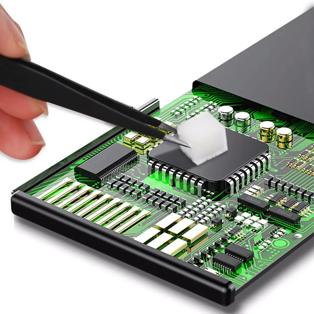 Kaisi K-5301 nano esponja de limpeza para tela do telefone móvel/câmera/pcb fluxo de solda limpeza de óleo sem floc e resíduos