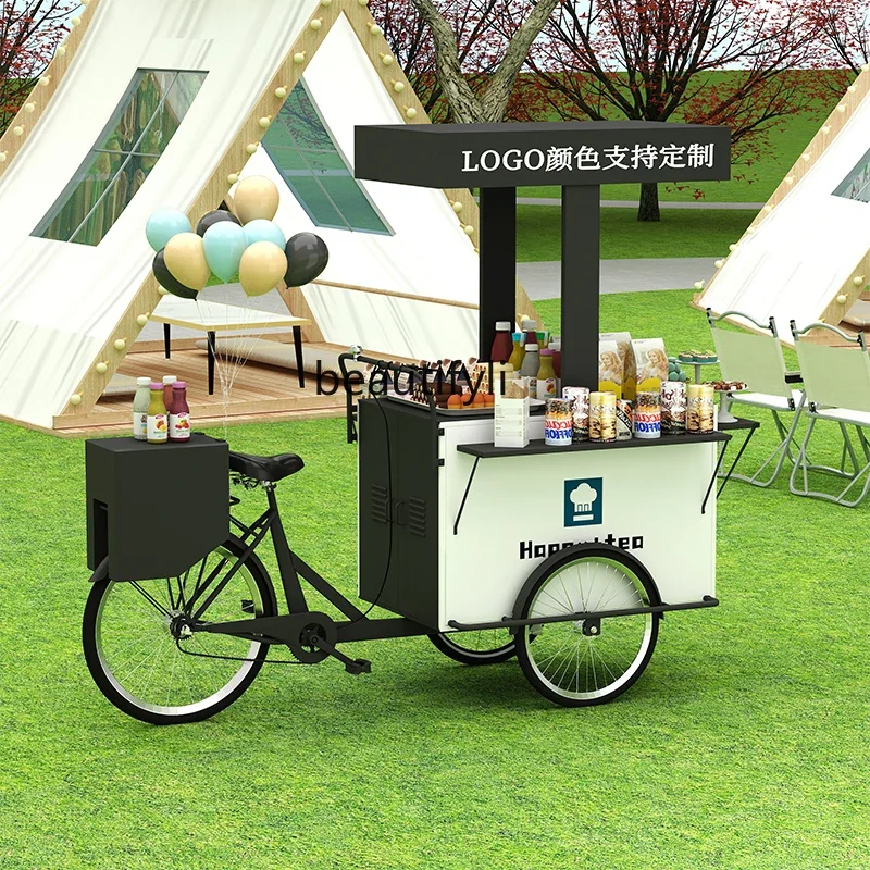 

A50 Outdoor stall creativity, tricycle-specific activities promotion and sale Night market display snacks coffee float