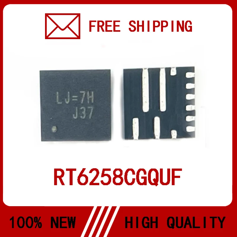 5PCS/LOT RT6258CGQUF RT6258CG RT6258C QFN-12 100% New High Quality IC Chip