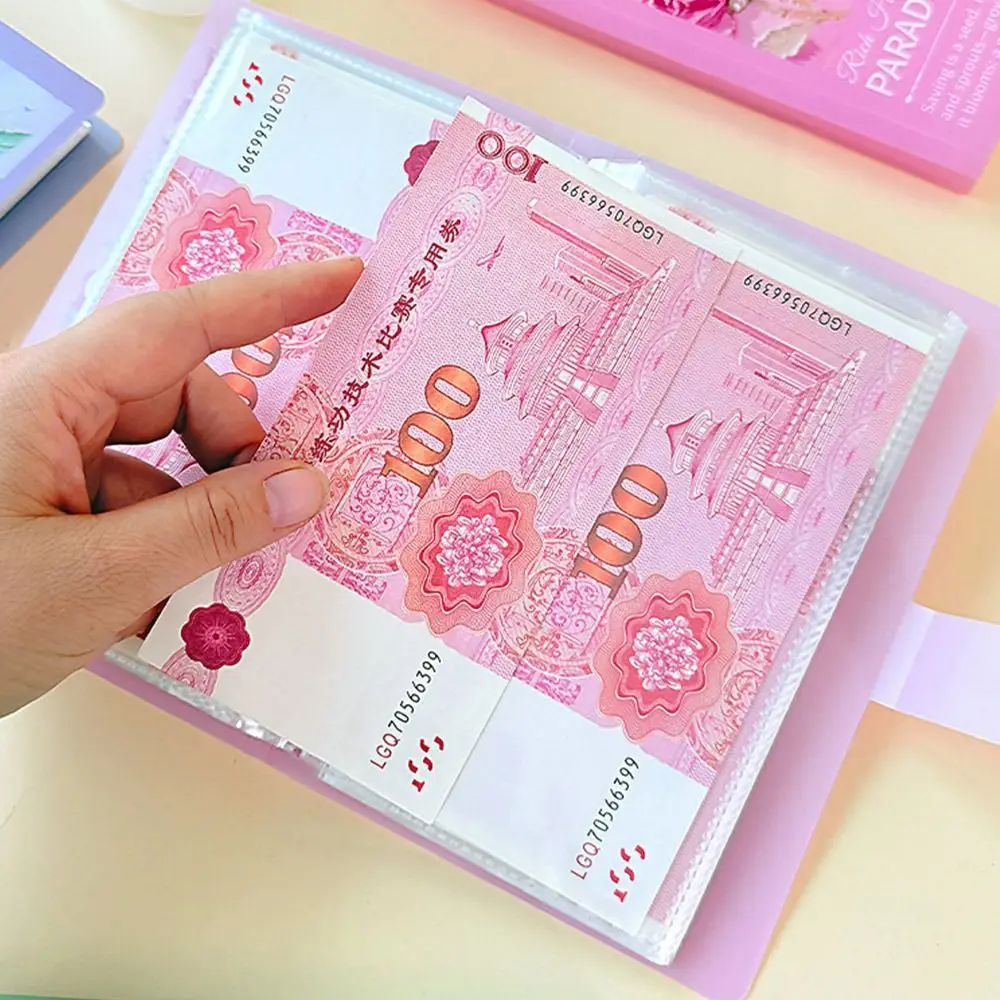 توفير المال 100 مغلف توفير المال تحدي النفط اللوحة فراشة مقاوم للماء توفير الموثق سعة كبيرة محمولة #3