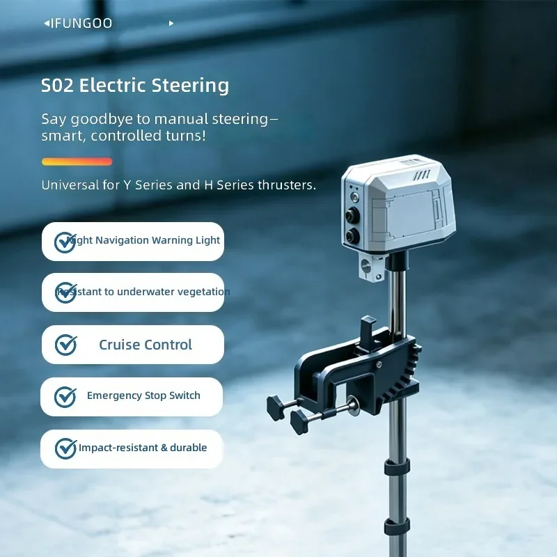 Electric Steering Hanger Wireless Remote Control Outboard Motor Bracket for Y Series Thrusters Boat Fishing Gear Accessories