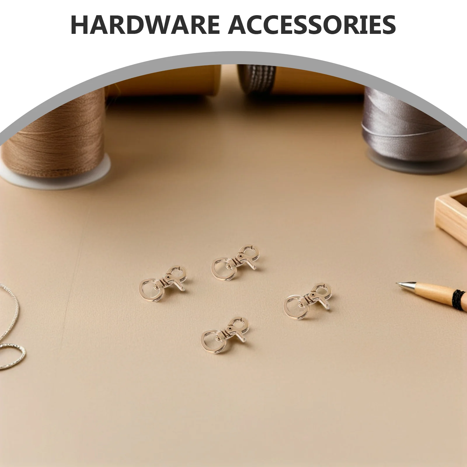 

4pcs Swivel Snap Hooks Brass Rotating Lobster Clasps For Keychains Lanyards Bags Diy Crafts Accessories Spring Clasp